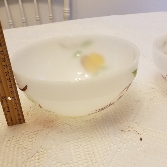 Set of 3 Anchor Hocking Fire King Nesting Mixing Bowls Gay Fad Fruit - Picture 12 of 16